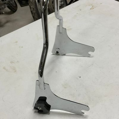 Detachable Chrome Motorcyle Passenger Sissy Bar Backrest Upright