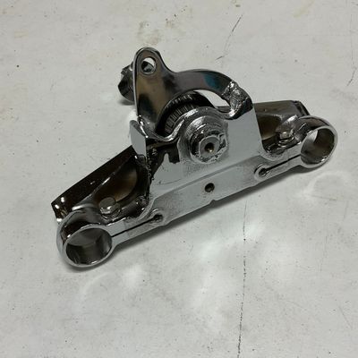 Motorcycle Chrome Wide Glide Style Triple Tree Assembly