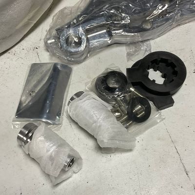 A 7-Degree Raked Chrome Motorcycle Triple Tree Kit for Trike Build Conversions