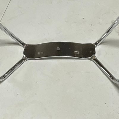 One Chrome Under-Seat Passenger Grab Handle Assembly for Dresser Touring Motorcycles