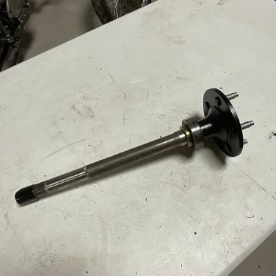 A Single Rear Drive Axle Shaft with Hub and Bearing for a Motorcycle