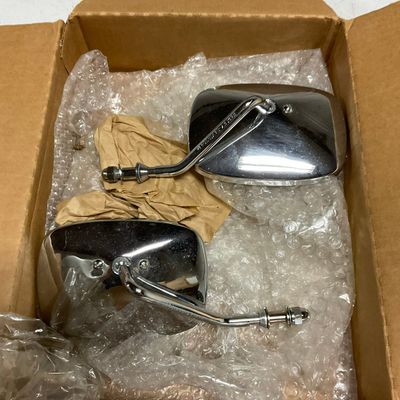 A Pair of Vintage Harley-Davidson Chrome Motorcyle Mirrors
