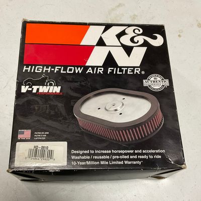 K&N HD-0910 High-Flow V-Twin Performance Air Filter