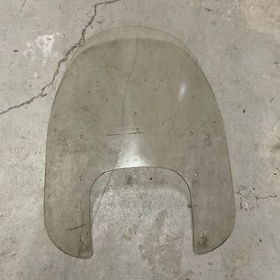 Clear Cruiser Motorcycle Windshield with Seven Mounting Holes