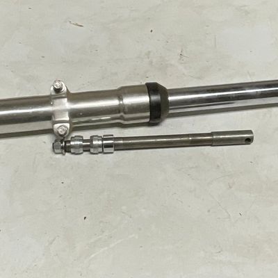 Single Custom Motorcycle Front Fork Assembly with Axle and Spacers