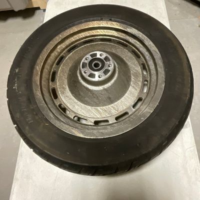 Harley-Davidson Solid Disc Aluminum 16 Inch Rear Wheel with Dunlop Tire