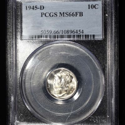 1945-D MERCURY DIME PCGS MS66FB