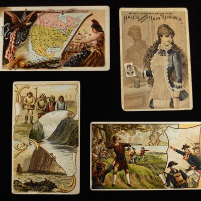 (4) VINTAGE ADVERTISMENTS CARDS