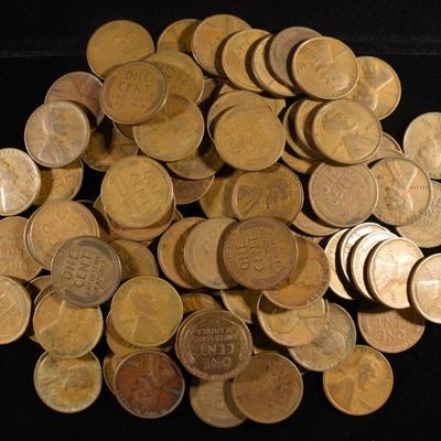 (90) WHEAT CENTS FROM THE 20'S