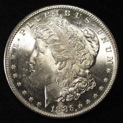 1885-S MORGAN DOLLAR GEM BU SUPERB