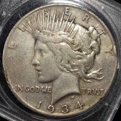 1934-S PEACE DOLLAR NO-FEATHERS