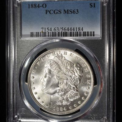 1884-O MORGAN DOLLAR PCGS MS-63