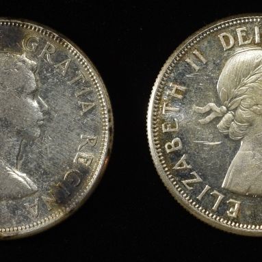 (4) 80% SILVER CANADIAN 50C COINS