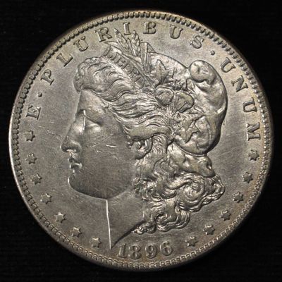 1896-S MORGAN DOLLAR NICE AU