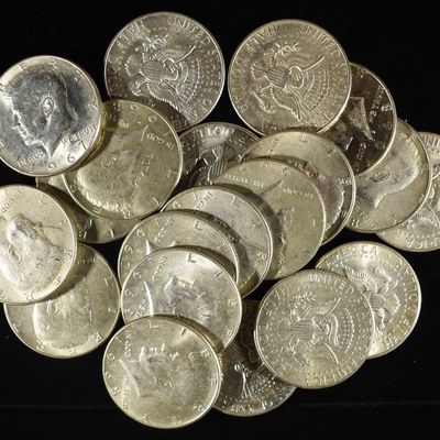 (20) 40% SILVER KENNEDY HALF DOLLARS