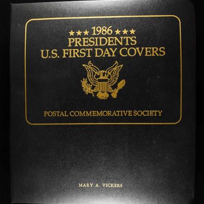 1986 U.S. PRESIDENTS FIRST DAY COVERS POSTAL