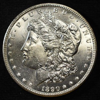 1890-CC MORGAN DOLLAR UNC