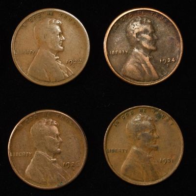 8 NICE EARLY SEMIKEY WHEAT CENTS