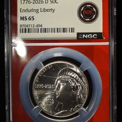 1776-2026-D HALF DOLLAR ENDURING LIBERTY NGC MS65