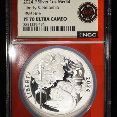 2024-P 1 OZ .999 AG NGC PF70 ULTRA CAMEO
