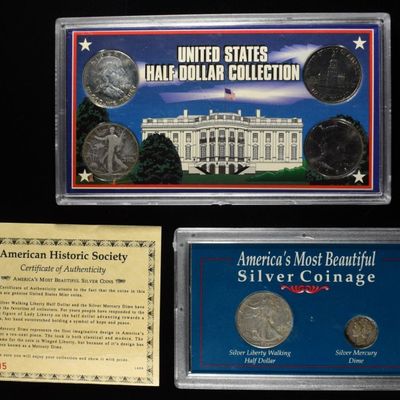 (2) COIN PLAQUES