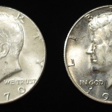 (4) 1970-D KENNEDY HALF DOLLARS BU