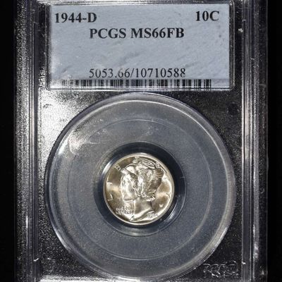 1944-D MERCURY DIME PCGS MS66FB