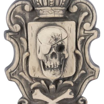 A Randotti Pirate Lafitte Skull Plaque.