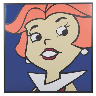 An Oversized Jane Jetson Pop Art Wall Display.