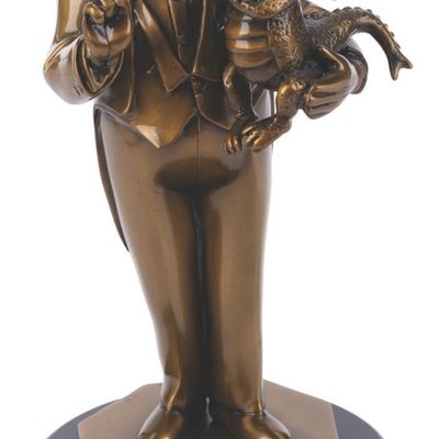 A Dreamfinder & Figment Artist's Proof Bronze Sculpture by Bill Toma.