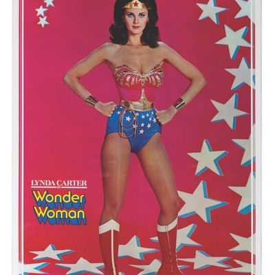 A Lynda Carter "Wonder Woman" Merchandise Poster.