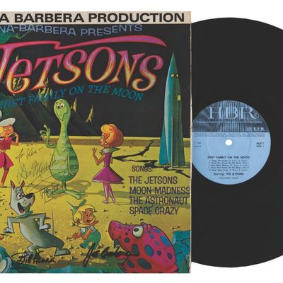 A Multi-Signed "The Jetsons: First Family on the Moon" Record.