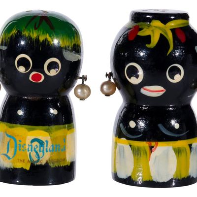 A Set of Adventureland Native Salt and Pepper Shakers.