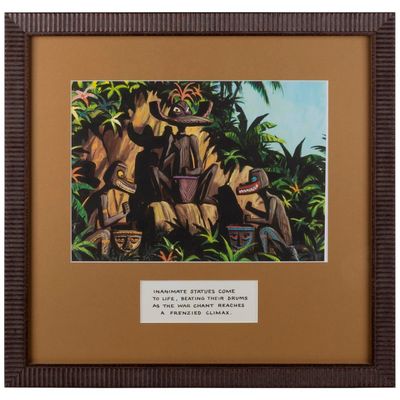 A Tiki Room Drummers Concept Print.