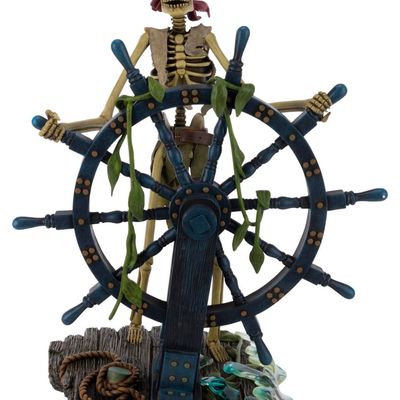 A Pirates of the Caribbean Skeletal Helmsman Big Fig.
