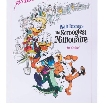 A "The Scroogeiest Millionaire" Production Art Poster.