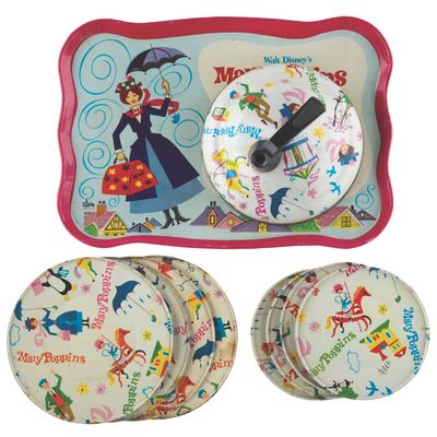 A "Mary Poppins" Tin Tea Set.
