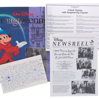A Multi-Signed Walt Disney Imagineering Book.