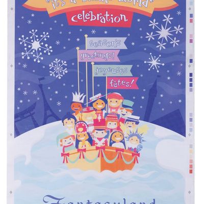 An It's a Small World Celebration Attraction Poster.