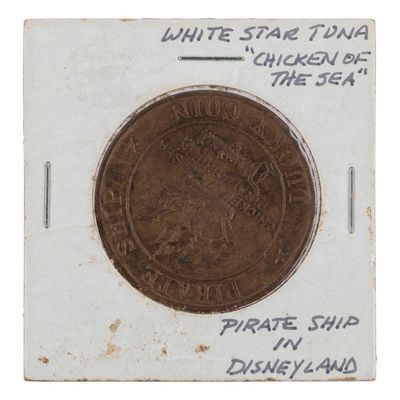 A Chicken of the Sea Pirate Ship Restaurant Lucky Coin.
