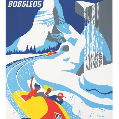 A Matterhorn Bobsleds Attraction Poster.
