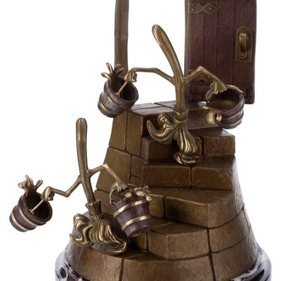 A Bronze "Fantasia" Sorcerer's Apprentice Sculpture.