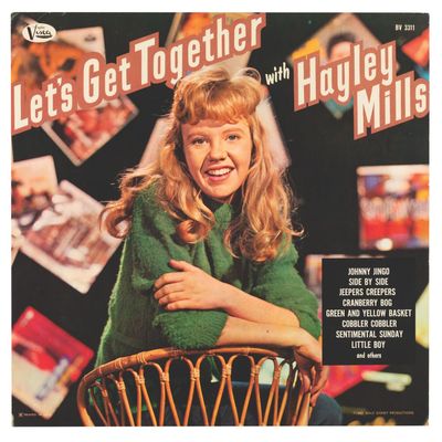 A Hayley Mills "Let's Get Together" LP Cover Slick.