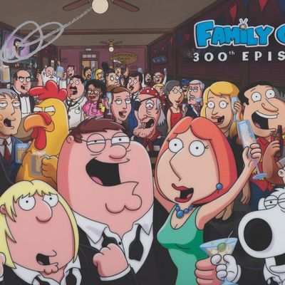 A Seth MacFarlane Signed "Family Guy" 300th Episode Sericel.
