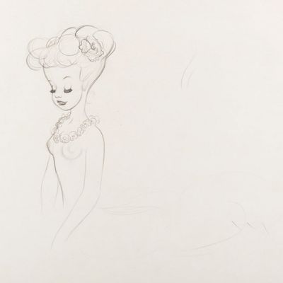 A "Fantasia" Centaurette Development Drawing.