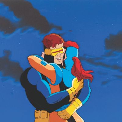 An "X-Men" Cyclops and Jean Grey Production Cel.