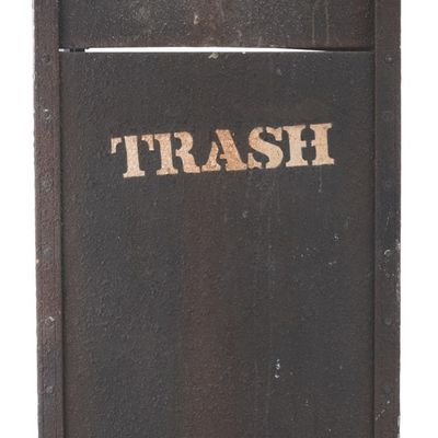 An Indiana Jones Adventure Trash Can.