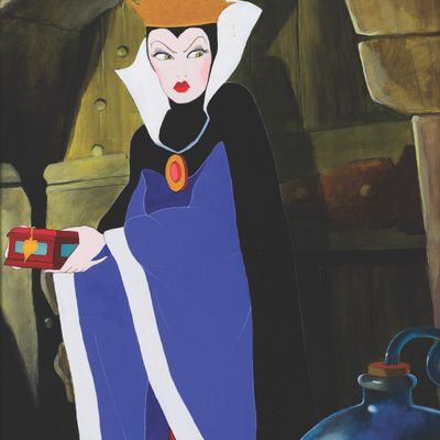 An Original "Snow White" Evil Queen Painting by Toby Bluth.