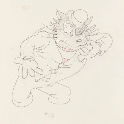 An Original "Fagin's Freshman" Production Drawing.