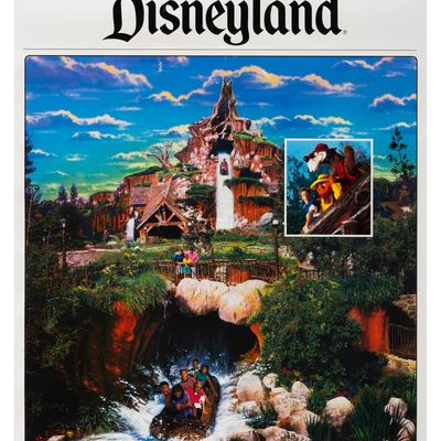 A Disneyland Splash Mountain Souvenir Poster.